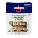 Swanson Garlic and Herbs White Chunk Fully Cooked Chicken, 2.6 Ounce -- 12 per case