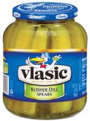 Vlasic Kosher Dill Spear Pickles, 32 Ounce -- 6 per case.