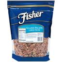Fisher Large Glazed Pecan Pieces, 32 Ounce -- 3 per case.