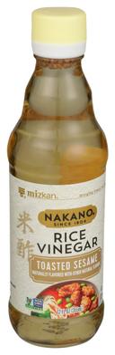Nakano Toasted Sesame Seasoned Rice Vinegar, 12 Ounce -- 6 per case