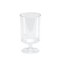 WNA Comet Polystyrene Clear Smooth Wall Pedestal Glass, 6 Ounce -- 500 per case.