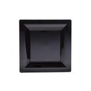 Milan Grand 5.25 inch Black Premium Heavyweight Plastic Plate, 12 count - 14 per case
