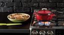 Lodge Red Dutch Oven, 1.5 Quart.