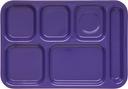 Carlisle Melamine Purple Right Hand 6 Compartment Tray, 14.5 x 10 inch -- 12 per case