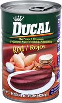 Ducal Refried Red Beans, 15 Ounce -- 24 per case.