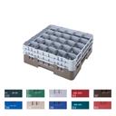Camrack Full Size 25 Compartment Glass Rack with Three Extender, Sherwood Green, 6 7/8 inch -- 3 per case