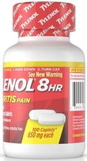 Tylenol 8 Hour Arthritis Pain Caplets, 100 count per pack -- 48 per case.
