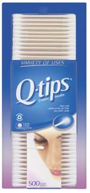 Q tips Cotton Swab, 500 count per pack -- 12 per case.