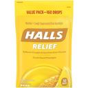 Halls Honey Lemon Cough Drops, 160 count -- 6 per case