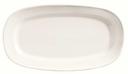 World Tableware Inc Basics Collection Bright White Racetrack Platter, 10 inch -- 12 per case.