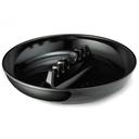 7 Plastic Black Safty Ashtray -- 12 per case