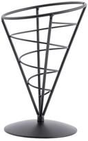 Tablecraft Black Appetizer Cone, 5 x 7 inch -- 6 per case