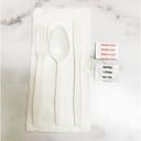 Poly King Polypropylene Fork Knife Spoon Napkin Salt and Pepper, 250 count