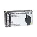 ExamGards Black Extra Large Nitrile Disposable Gloves -- 1000 per case.