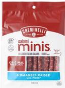 Creminelli Fine Meats Salami Minis Original Wine and Garlic Uncured Italian Salami, 2.6 Ounce -- 12 per case