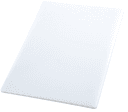 Winco White Cutting Board, 6 x 10 x 0.5 inch -- 20 per case