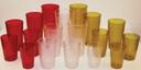 Winco Amber Pebbled Tumbler, 16 Ounce -- 72 per case