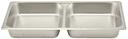 Winco Stainless Steel Full Size Two Divider Food Pan, 1/2 inch -- 12 per case