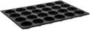 Winco Non-Stick Heavy Aluminum 24 Cup Muffin Pan, 20.5 x 14 inch -- 12 per case