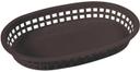 Winco Black Oval Platter Basket, 10 3/4 x 7 1/4 x 1 1/2 inch -- 12 per case