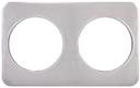 Winco Stainless Steel Two Holes Adaptor Plate, 8 3/8 inch -- 10 per case