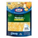 Kraft Mexican Style Finely Shredded Four Cheese, 8 Ounce -- 12 per case