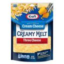 Kraft Shredded Three Cheese with a Touch of Cream Cheese, 8 Ounce -- 12 per case