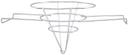 Winco Chrome Plated Fryer Filter Stand, 10 inch -- 20 per case