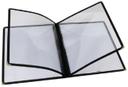 Winco Black Four Pocket Menu Cover -- 25 per case