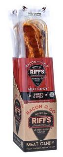 Riffs Smokehouse Bacon on the Go Sweet and Spicy Meat Candy, 0.7 Ounce -- 144 per case