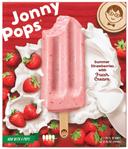 JonnyPops Strawberries and Creme Smoothie Pops, 2.06 Fluid Ounce - 4 count per pack -- 6 packs per case