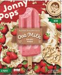 Jonny Pops Summer Strawberries Oat Milk Bar - 4 count per pack -- 6 packs per case