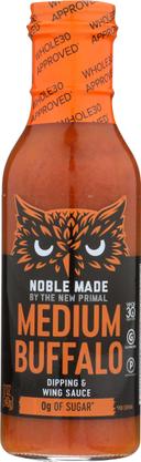The New Primal Medium Buffalo Sauce, 12 Fluid Ounce -- 6 per case