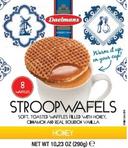 Daelmans Honey Jumbo Stroopwafel - Cube Box Display, 10.23 Ounce -- 8 per case.