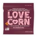 Love Corn Mini Smoked Barbeque Crunchy Corn Snack, 0.7 Ounce Bag -- 100 per case