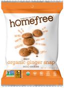 Homefree Organic Grab and Go Ginger Snap Mini Cookies, 0.95 Ounce -- 10 per case