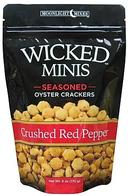 Wicked Minis Crushed Red Pepper Seasoned Oyster Crackers, 6 Ounce -- 6 per case