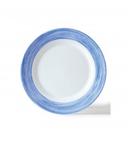 Arcoroc Brush Blue Jean Opal Fully Tempered Side Plate, 7 1/2 inch -- 24 per case.