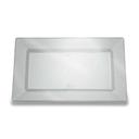 Rectangle Clear Dessert Plate, 10 count per pack -- 12 per case.