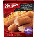 Banquet Basic Chicken Finger with Mac and Cheese Meal, 6.5 Ounce -- 12 per case.