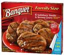 Conagra Banquet Family Style Salisbury Steak, 30 Ounce -- 6 per case.