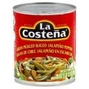 La Costena Green Pickled Sliced Jalapeno Peppers, 28 Ounce -- 12 per case