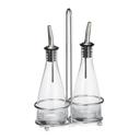 Tablecraft Chrome Plated Rack Cruet Set with Pourer, 6 Ounce Capacity