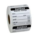 National Checking DateIt Item Date Use By Sunday Removable Label, 500 count per roll -- 18 rolls per case.