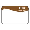 Daymark DissolveMark Day of the Week Label - Thursday, 1 x 1.5 inch -- 12 rolls per case.