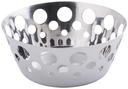 Tablecraft Stainless Steel Circle Cut Out Basket -- 12 per case