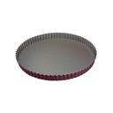 Gobel Non Stick Round Fluted Tart Mold with Fixed Bottom, 9.1 x 1 inch Height Cavity