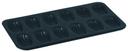 Gobel Madeleine Obsidian 12 Cavities Baking Sheet with Rolled Edges , 15.5 x 8 x 0.7 inch