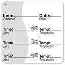 Daymark Square Adhesive Dissolvable Item Date Time Expired Label -- 3000 per case