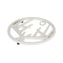 Lodge 8 inch Biscotti Enamel Cast Iron Antler Trivet, 6 count